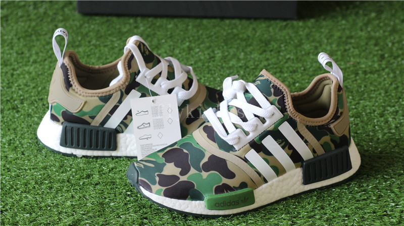 Top BAPE x Adidas NMD BAPE camo R1